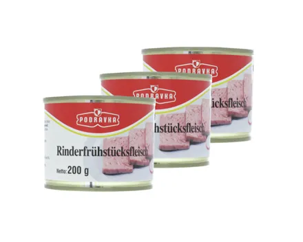 Podravka Rinderfrühstücksfleisch 3x 200g