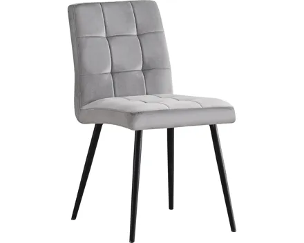 Polsterstuhl Diana Samtvelours anthrazit