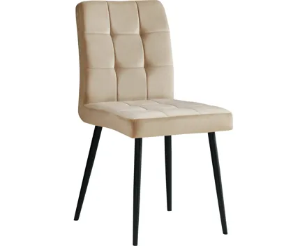 Polsterstuhl Diana Samtvelours beige