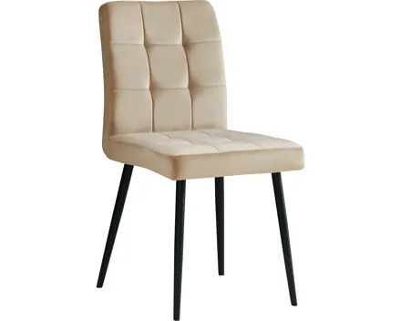 Polsterstuhl Diana Samtvelours beige