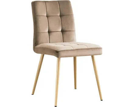 Polsterstuhl Diana Samtvelours braun