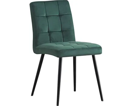 Polsterstuhl Diana Samtvelours grün