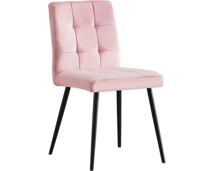 Polsterstuhl Diana Samtvelours rose