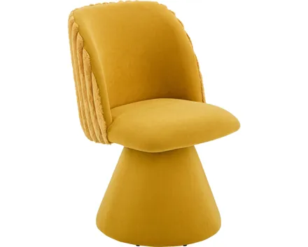 Polsterstuhl Ivan, Stoff gelb