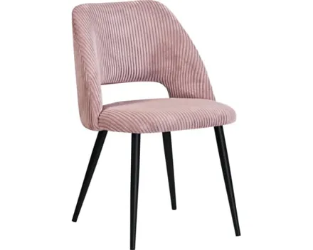 Polsterstuhl Jenny Cordstoff altrosa