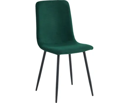 Polsterstuhl Leipzig Cord-Optik moosgrün