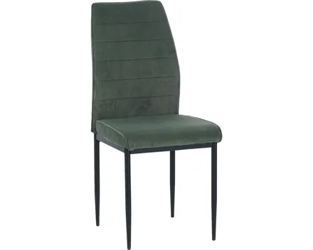 Polsterstuhl Lino Cordstoff dunkelgrün