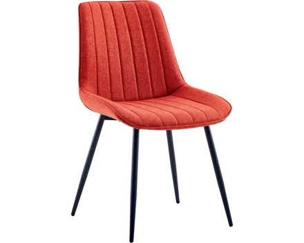 Polsterstuhl Marla Stoff rot