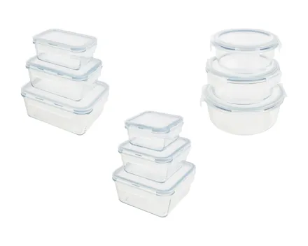 Premium-Glasfrisch­halte­dosen-Set, 3er