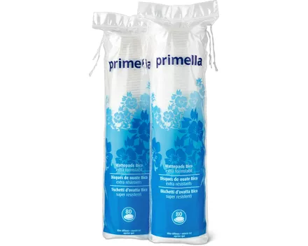 Primella- oder Bio-Wattepads sowie Primella Wattestäbchen