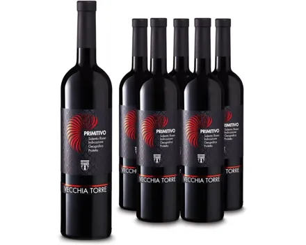 Primitivo del Salento IGP Vecchia Torre 6x 75cl (2022) – Rotwein, Italien (0.75l)