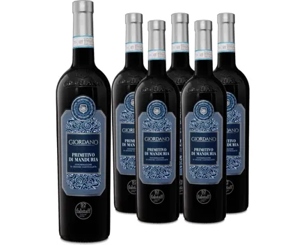 Primitivo di Manduria DOC Collection Giordano 6x 75cl (2024) – Rotwein, Italien (0.75l)
