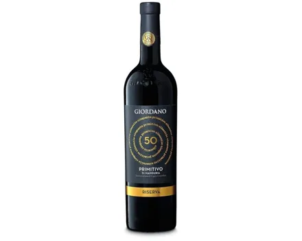 Primitivo di Manduria DOC Riserva Alberello 50 Giordano (2022) – Rotwein, Italien (0.75l)