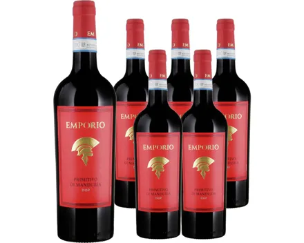 Primitivo di Manduria DOP Emporio 6x 75cl (2025) – Rotwein, Italien (0.75l)