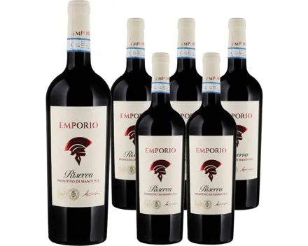 Primitivo di Manduria DOP Emporio Riserva 6x 75cl (2022) – Rotwein, Italien (0.75l)