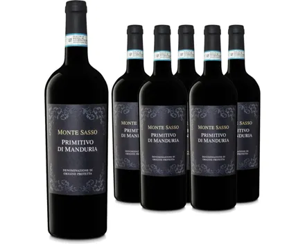 Primitivo di Manduria DOP Monte Sasso 6x 75cl (2025) – Rotwein, Italien (0.75l)