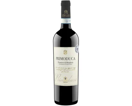 Primitivo di Manduria DOP Primoduca Vinicola Mediterranea (2022) – Rotwein, Italien (0.75l)
