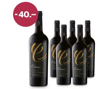 Primitivo di Salento IGT Ottimo 6x75cl – Rotwein, Italien
