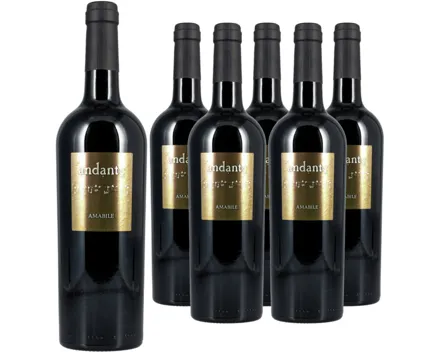 Primitivo IGT Amabile Andante 6x 75cl (2023) – Rotwein, Italien (0.75l)
