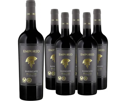 Primitivo Salento IGT Emporio Aged in Oak 6x 75cl (2023) – Rotwein, Italien (0.75l)