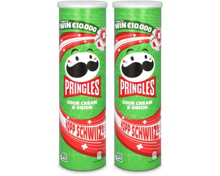 Pringles Sour Cream and Onion 2x185g