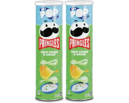 Pringles Sour Cream and Onion 2x185g