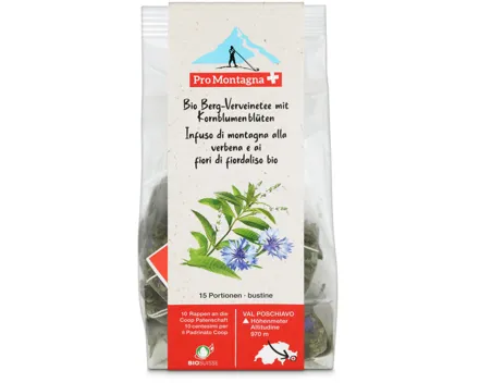 Pro Montagna Bio Tee Verveine & Kornblume 15 Beutel