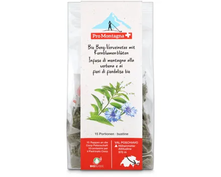 Pro Montagna Bio Tee Verveine & Kornblume 15 Beutel