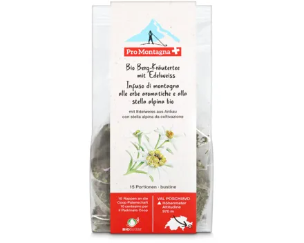 Pro Montagna Kräutertee mit Edelweiss 15 Beutel