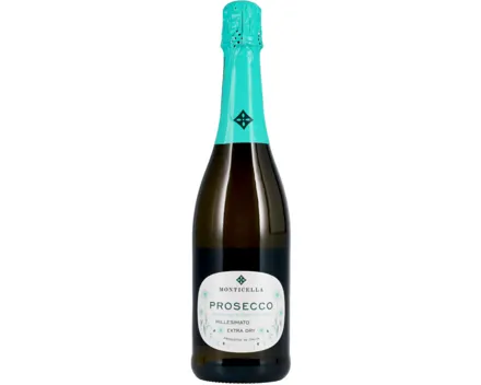 Prosecco DOC Monticella Millesimato extra dry (2023) – Schaumwein, Italien (0.75l)