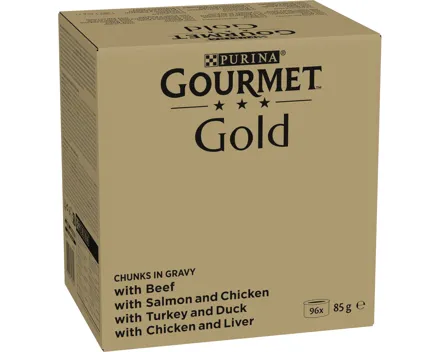 Purina Gourmet Gold Zarte Häppchen in Sauce 96 x 85 g