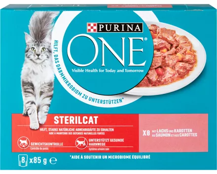 Purina ONE Sterilcat Katzennassfutter Lachs