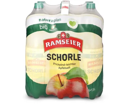 Ramseier Naturaplan Bio Apfelschorle 6x1,5l