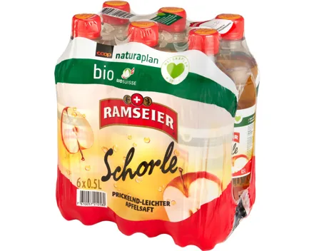 Ramseier Naturaplan Bio Apfelschorle 6x50cl