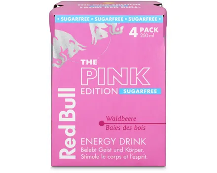 Red Bull Pink Edition Sugarfree 4x25cl