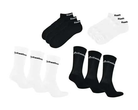 REEBOK Socken, 3er-Set