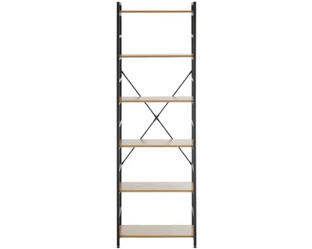 Regal Cori Wildeiche Furnier 60 x 184 x 34 cm