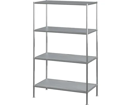 Regal Kubik Metall silber 77.9 x 129.2 x 40.4 cm