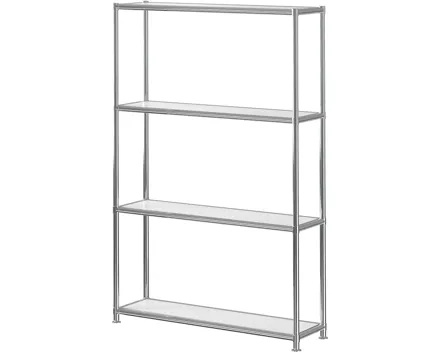 Regal Kubik Metall Weiss 77.9 x 118.2 x 21.7 cm