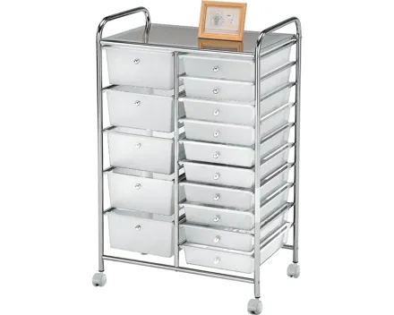Regal Saar Metall chromfarben 64 x 98 x 39 cm