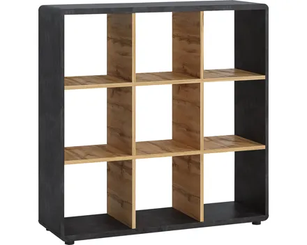 Regal Trevi Dekor Beton dunkel Wotaneiche 109 x 110 x 35 cm