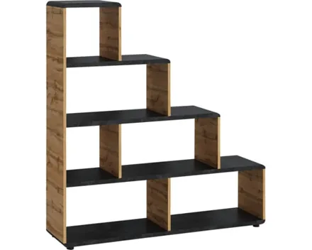 Regal Trevi Dekor Beton dunkel Wotaneiche 138 x 148 x 35 cm
