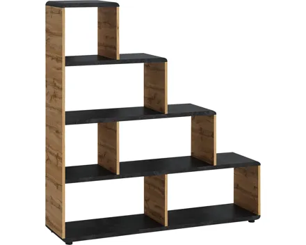 Regal Trevi Dekor Beton dunkel Wotaneiche 138 x 148 x 35 cm