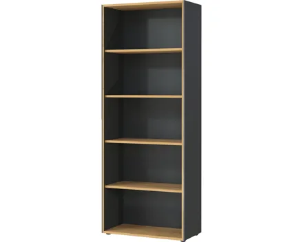 Regal Vito Dekor Eiche/Graphit-Optik 75 x 196 x 40 cm