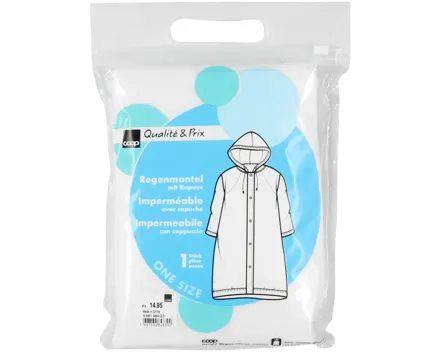 Regenmantel Erwachsene milky transparent