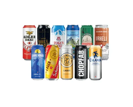 Regionale Biere ausgesuchte Sorten (in der jeweiligen Region erhältlich)