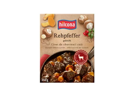 Rehpfeffer gekocht