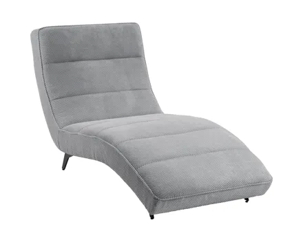 Relaxliege Wave Stoff grau
