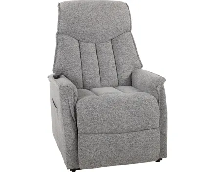 Relaxsessel Aurora Stoff grau, elektrische Relaxfunktion und Aufstehhilfe
