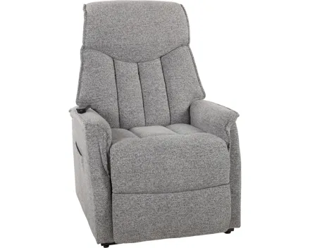 Relaxsessel Aurora Stoff grau, elektrische Relaxfunktion und Aufstehhilfe